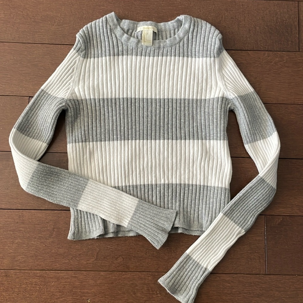 Striped Ribbed Crop Top